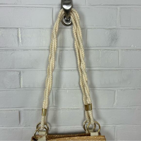 Vintage Worthington Straw Woven Braided Handle Shoulder Bag - Picture 3 of 11